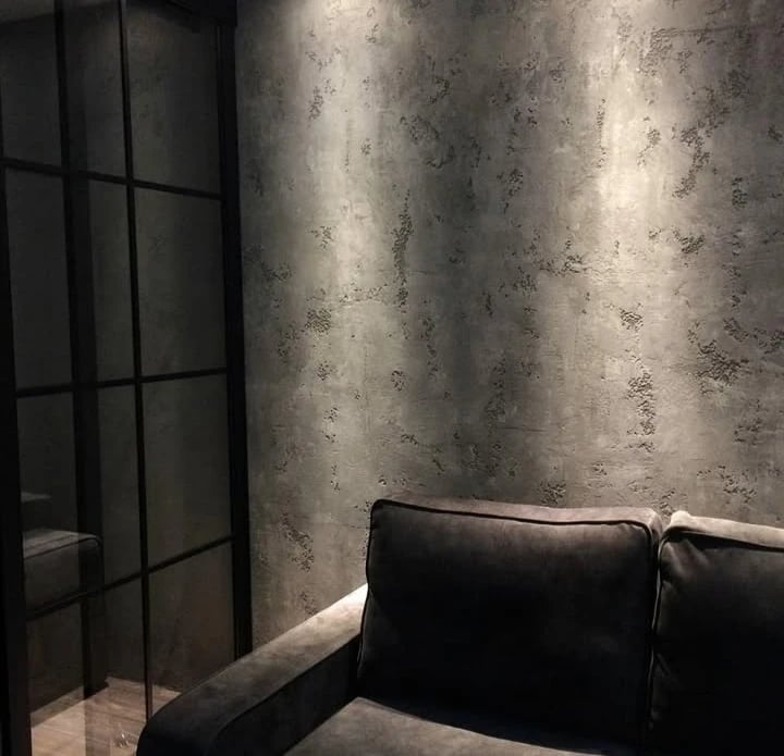 Salon gri stucco
