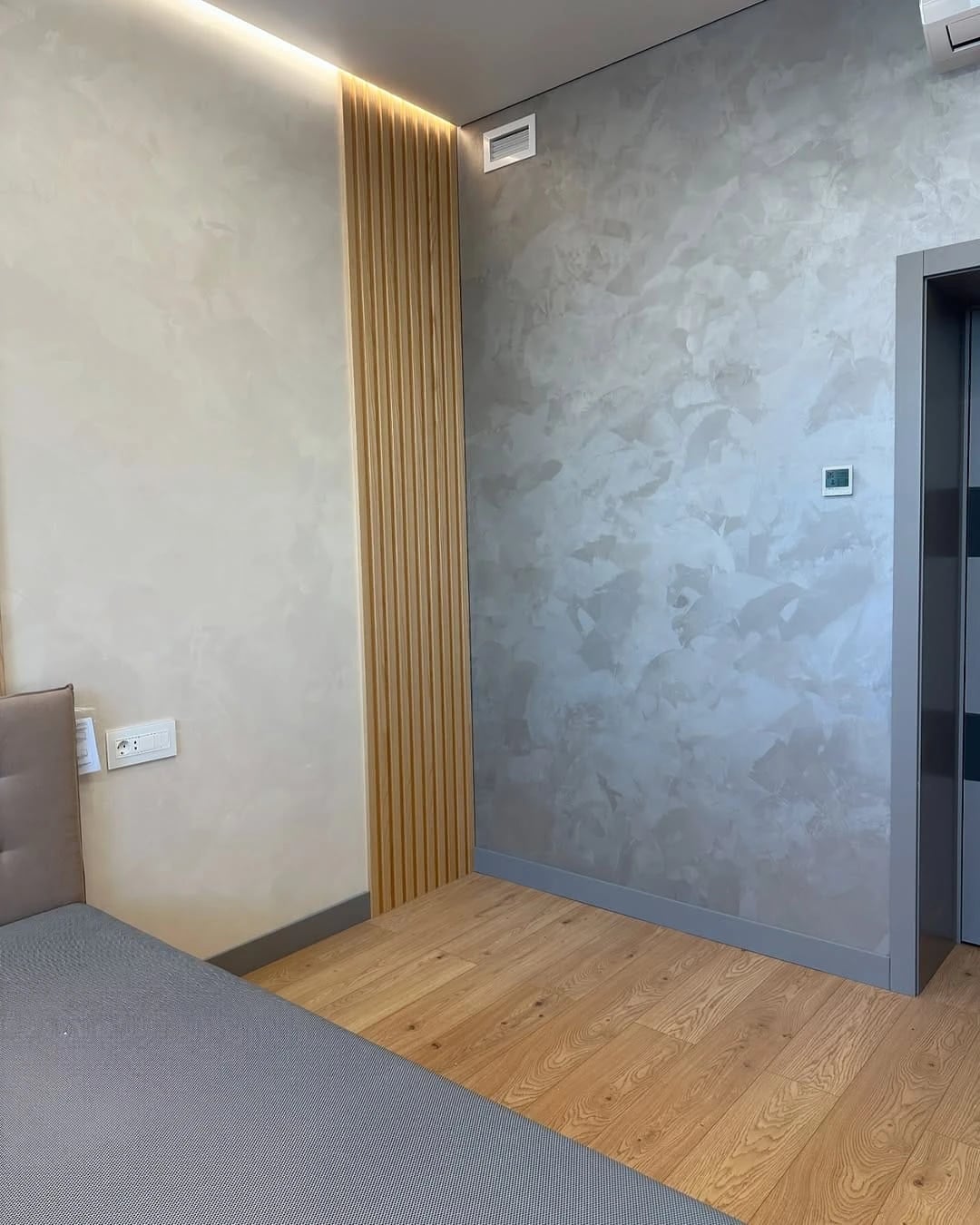 Yatak odasi stucco uygulamasi